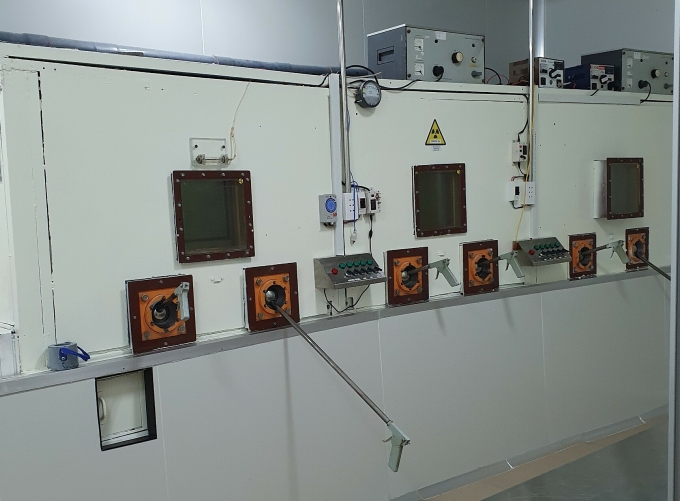 Phòng điều chế dược chất I-131. Ảnh: Viện nghiên cứu hạt nhân