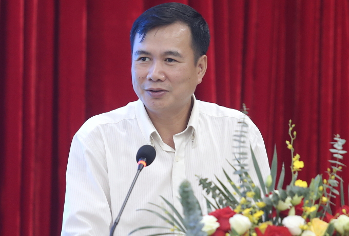 Thứ trưởng Khoa học và Công nghệ Bùi Thế Duy phát biểu tại lễ ký kết hợp tác giữa giữa Viện Khoa học và Công nghệ Việt Nam - Hàn Quốc (VKIST) và Sở Khoa học và công nghệ TP Hải Phòng. Ảnh: Kim Bách