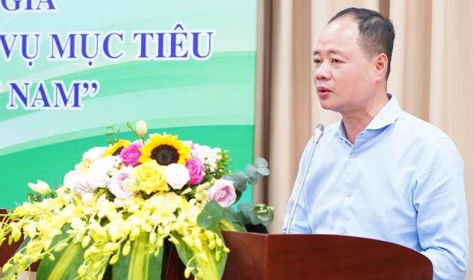 Thứ trưởng Khoa học và Công nghệ Trần Hồng Thái phát biểu tại hội thảo. Ảnh: TTTT