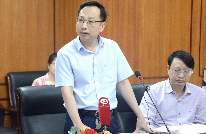 PGS.TS Hoàng Anh Sơn chia sẻ tại buổi họp báo. Ảnh: QD