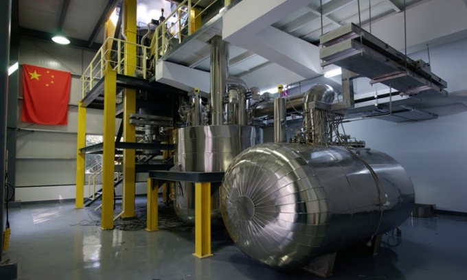 Thí nghiệm vòng lặp muối nóng chảy của Trung Quốc. Ảnh: Thorium Energy World