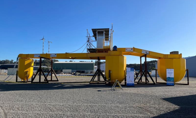 Máy phát điện M4 dự kiến bắt đầu hoạt động cuối tháng 9. Ảnh: Trung tâm Nghiên cứu Năng lượng Biển