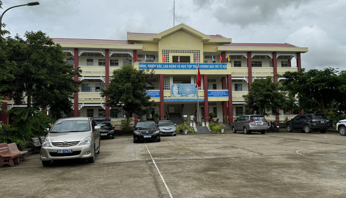 Trường Phổ thông Dân tộc nội trú Trung học cơ sở Trần Đề. Ảnh: An Bình