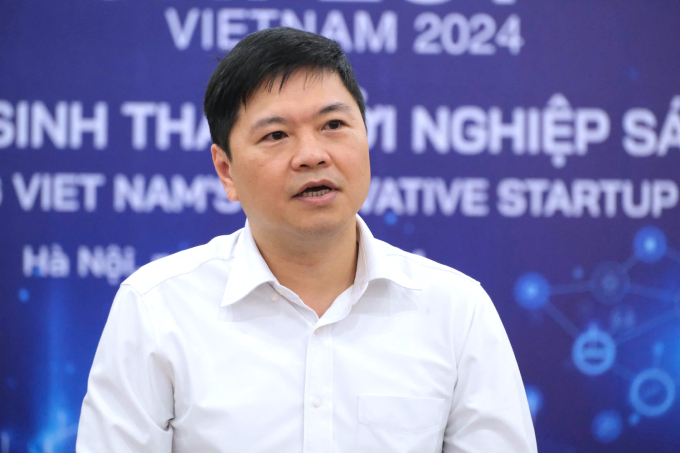 Ông Hoàng Minh Cường nói về sự chuẩn bị của Hải Phòng cho Techfest 2024. Ảnh: Dương Tâm