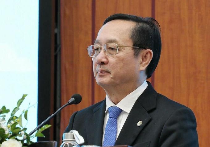 Bộ trưởng Bộ Khoa học và Công nghệ Huỳnh Thành Đạt phát biểu tại buổi lễ. Ảnh: TTTT