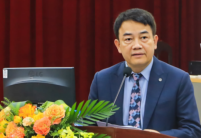 TS Trần Chí Thành phát biểu tại diễn đàn. Ảnh: Vinatom