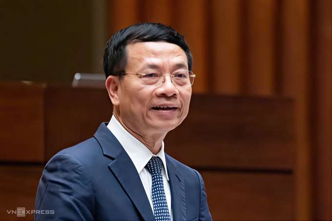 Bộ trưởng Khoa học và Công nghệ Nguyễn Mạnh Hùng. Ảnh: Giang Huy