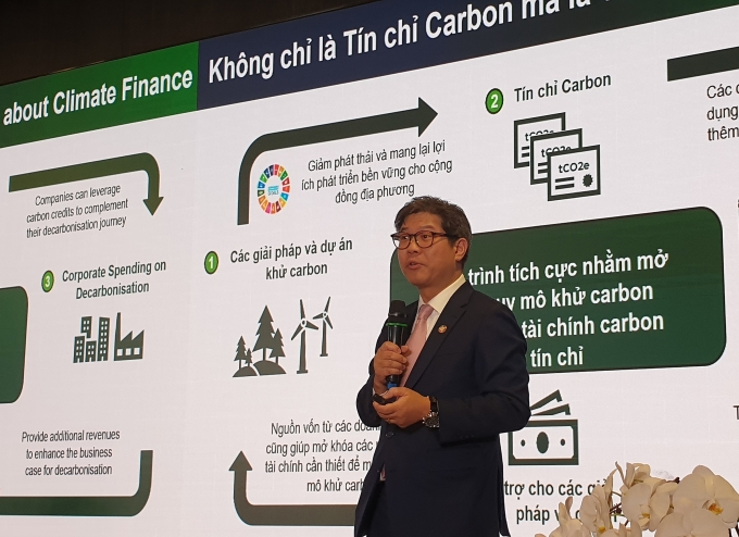 Ông Frederick Teo, CEO GenZero, tại sự kiện ngày 13/6. Ảnh: Thủy Trương