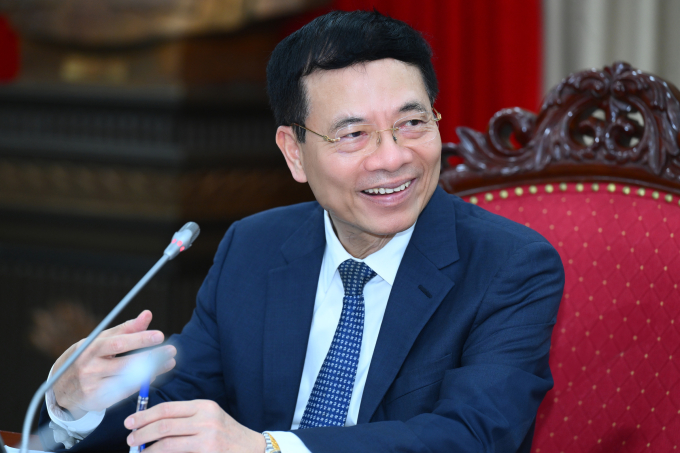 Bộ trưởng Khoa học và Công nghệ Nguyễn Mạnh Hùng. Ảnh: Giang Huy