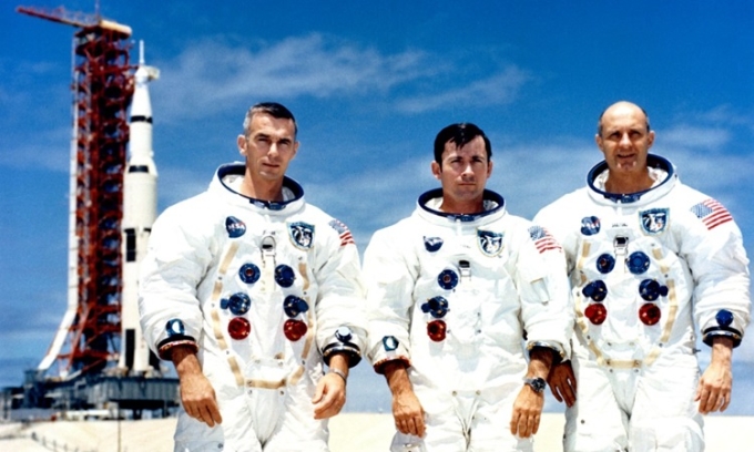Phi hành đoàn Apollo 10 gồm Eugene Cernan, John Young và Thomas Stafford (từ trái qua phải). Ảnh: NASA