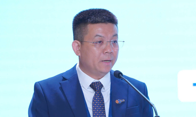 Giám đốc VNNIC Nguyễn Hồng Thắng phát biểu tại sự kiện. Ảnh: Doãn Hùng