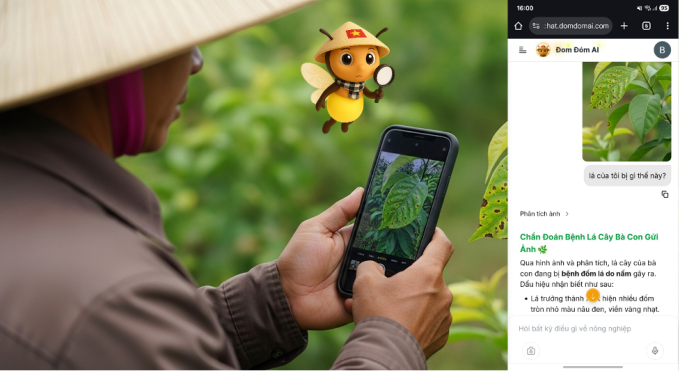 Nền tảng có thể tra cứu, trả kết quả bằng tiếng Việt. Ảnh: chụp màn hình