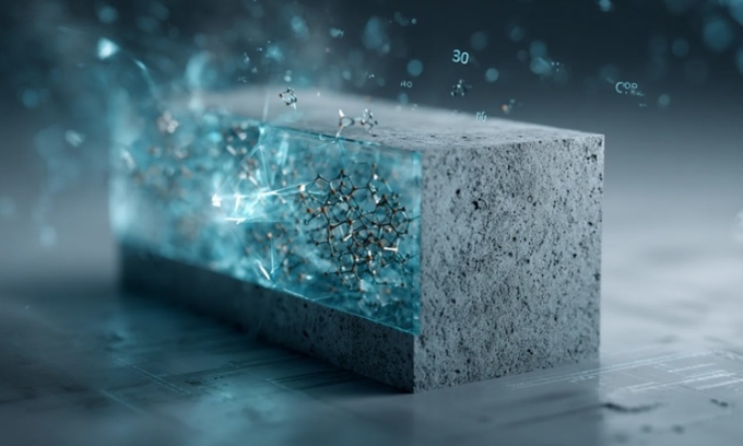 Mô hình AI của nhóm nghiên cứu đến từ USC giúp tạo ra loại bê tông thông minh hấp thụ CO2 và có thể tồn tại hàng trăm năm. Ảnh: Securities.io