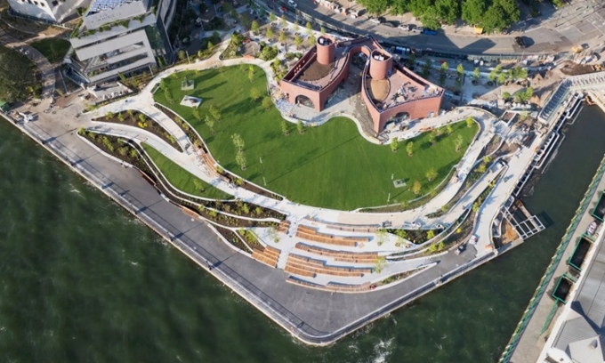 Công viên Wagner sau khi cải tạo. Ảnh: Cơ quan Quản lý Battery Park City